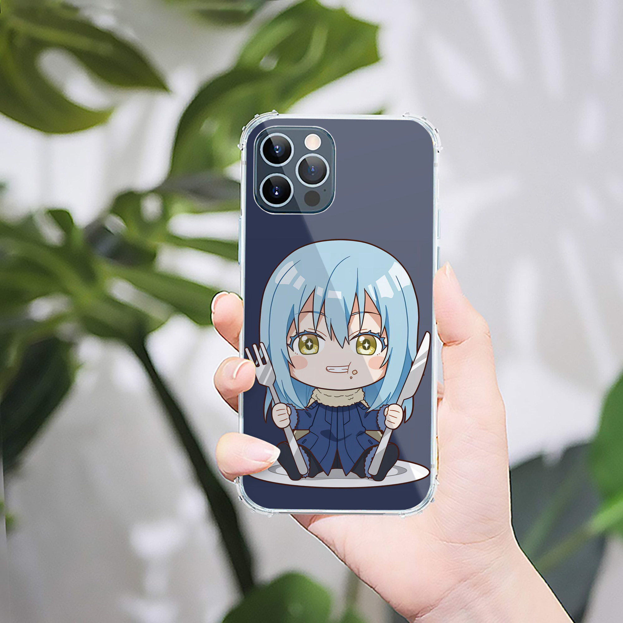 （画像用） 転スラ Regarding Reincarnated to Slime 【iPhone 12シリーズ対応】透明スマホケース（クリアソフトケース）
